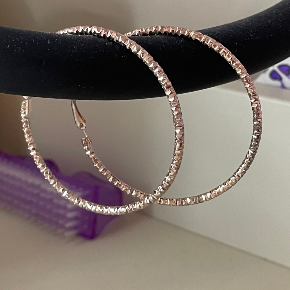 Rose Gold Hoop Earrings